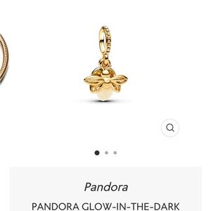 Pandora Gold Bee Charm with Glow Feature